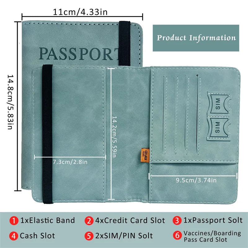 RFID Vintage Passport Holder: Stylish Travel Essential