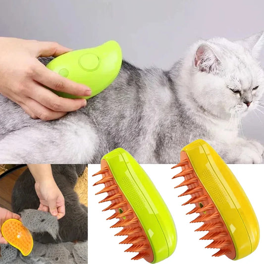 Electric Spray Cat Grooming Brush