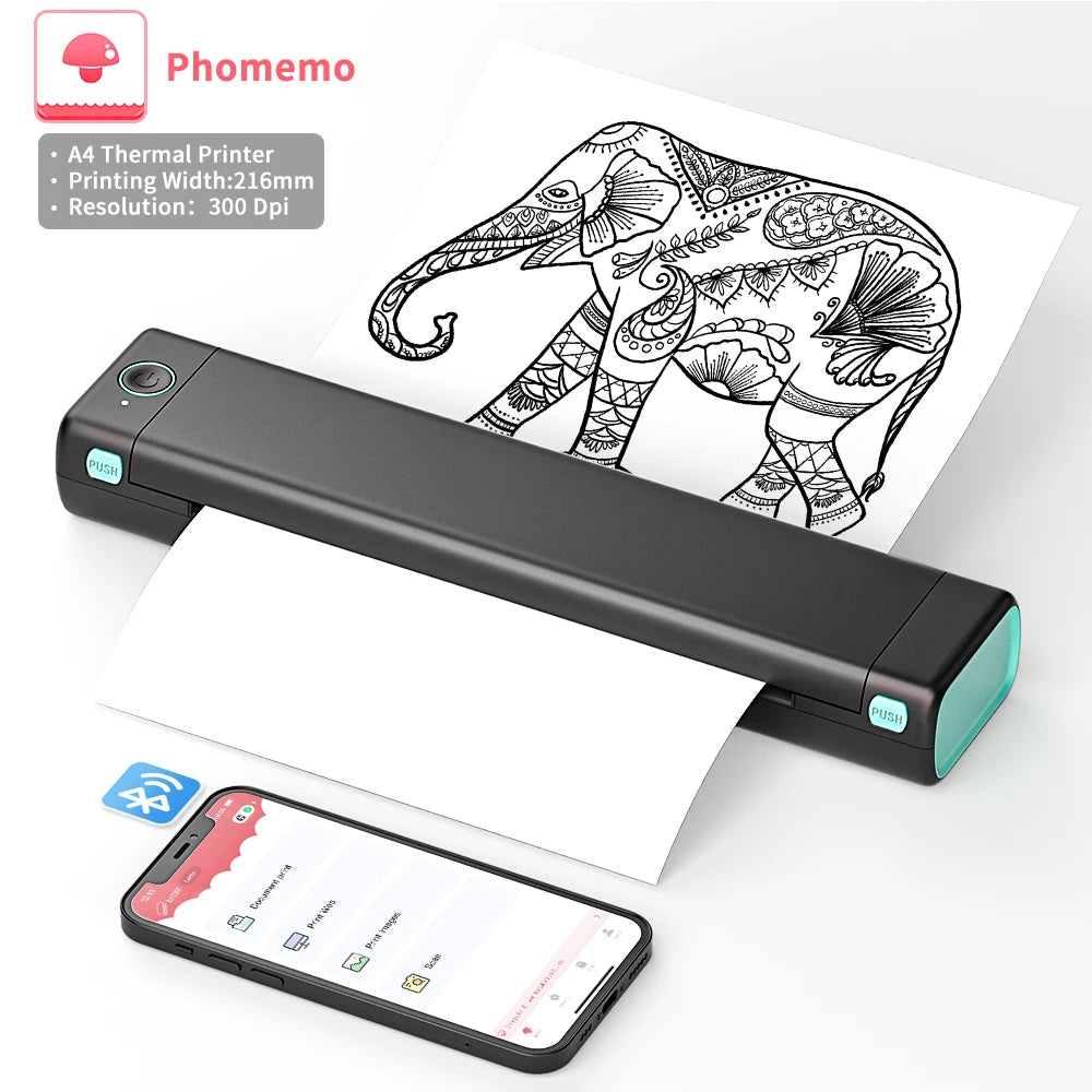 Mobile A4 Thermal Printer: Print Anywhere, Anytime!