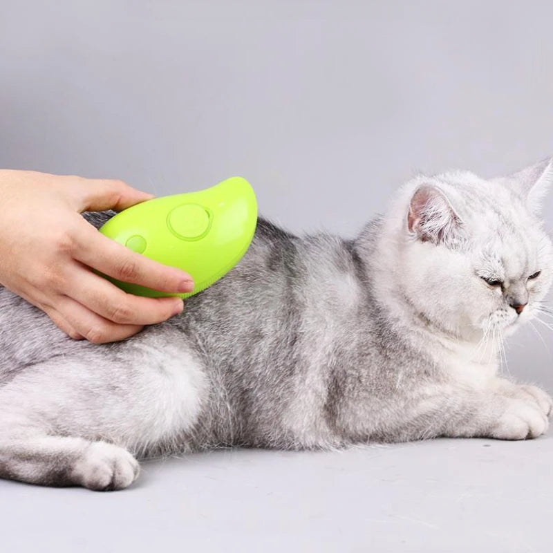 Electric Spray Cat Grooming Brush